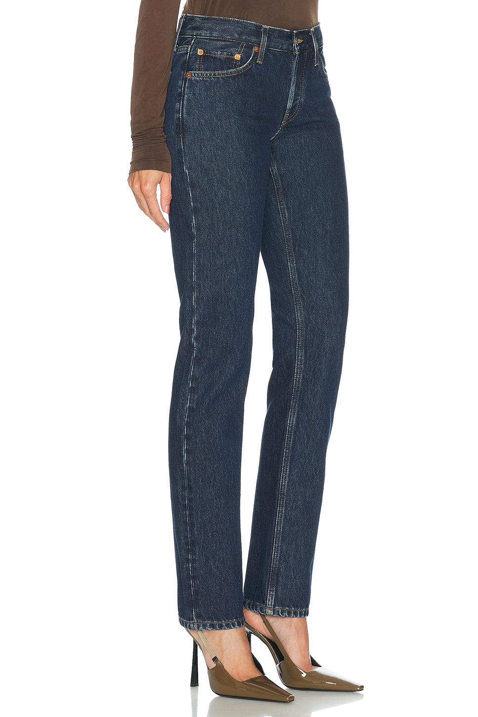 RE/DONE Slim Cig Straight Leg Jeans