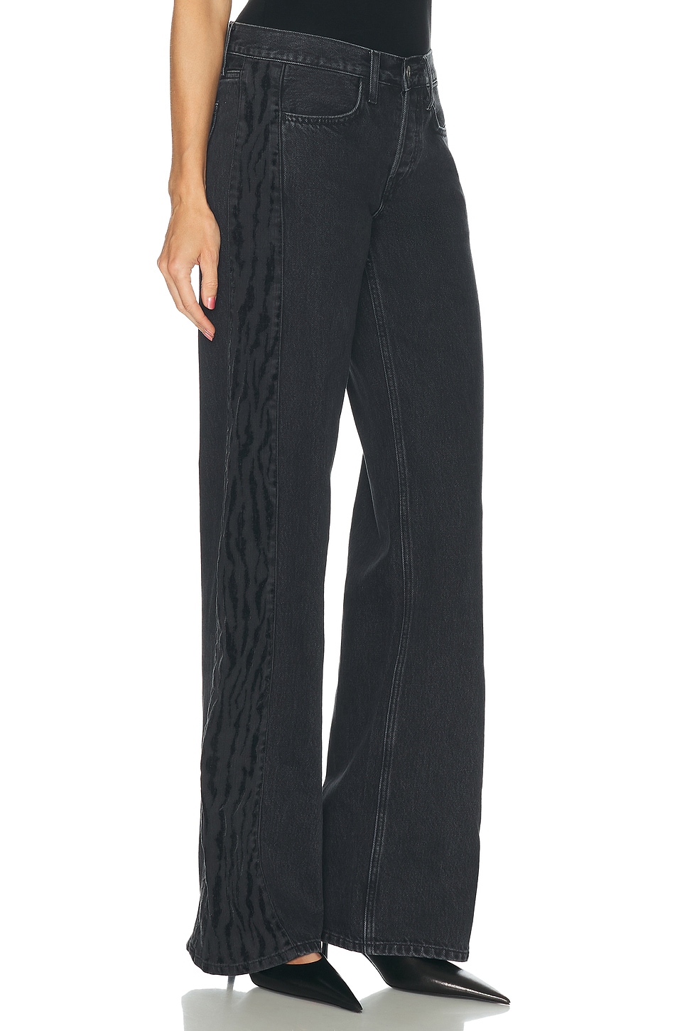 RE/DONE Laurel Zebra Barrel Jeans