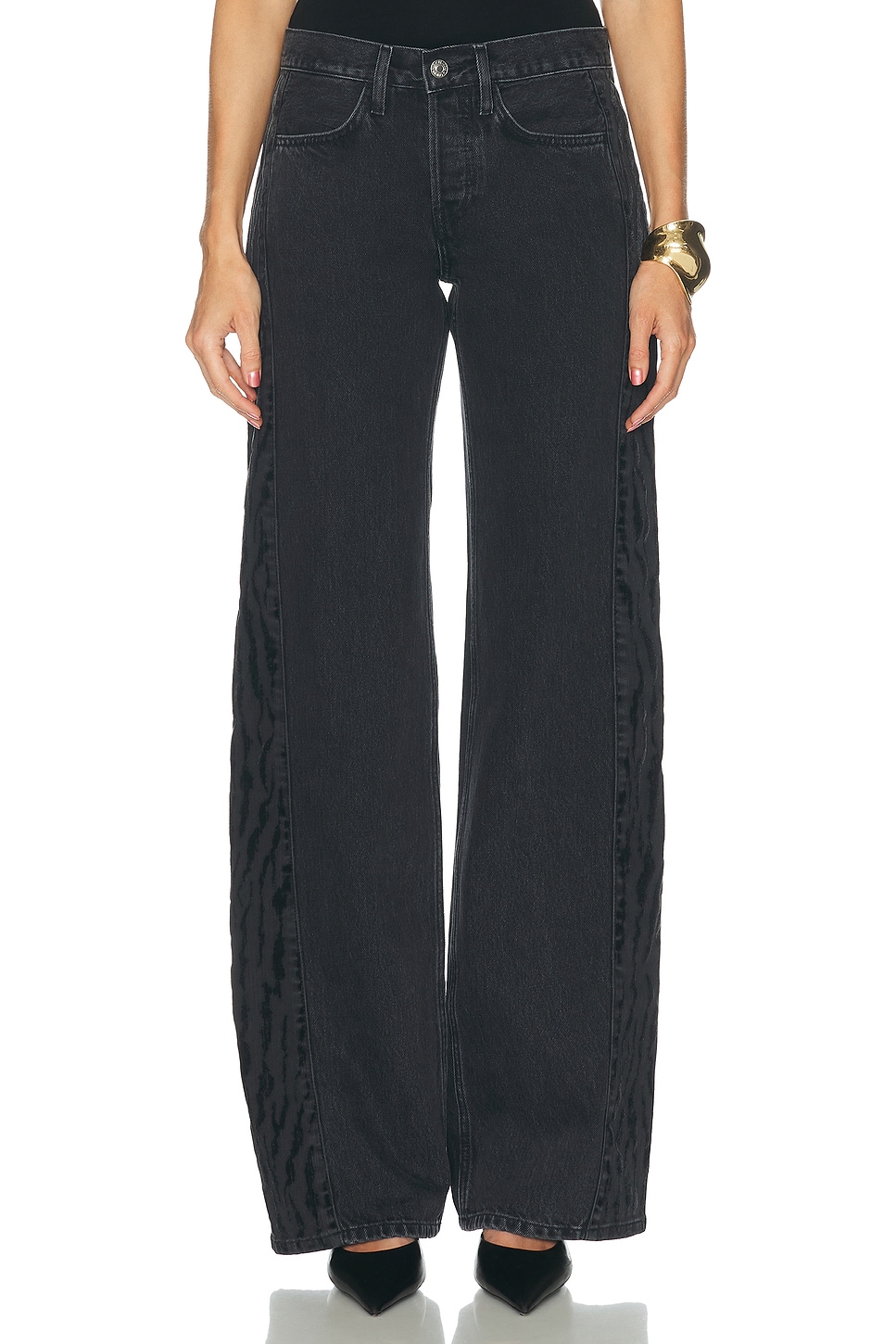 RE/DONE Laurel Zebra Barrel Jeans