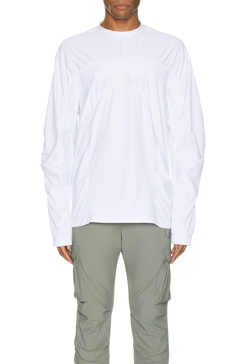 Image 1 of Reebok x Kanghyuk Paneled Long Sleeve Tee in White
