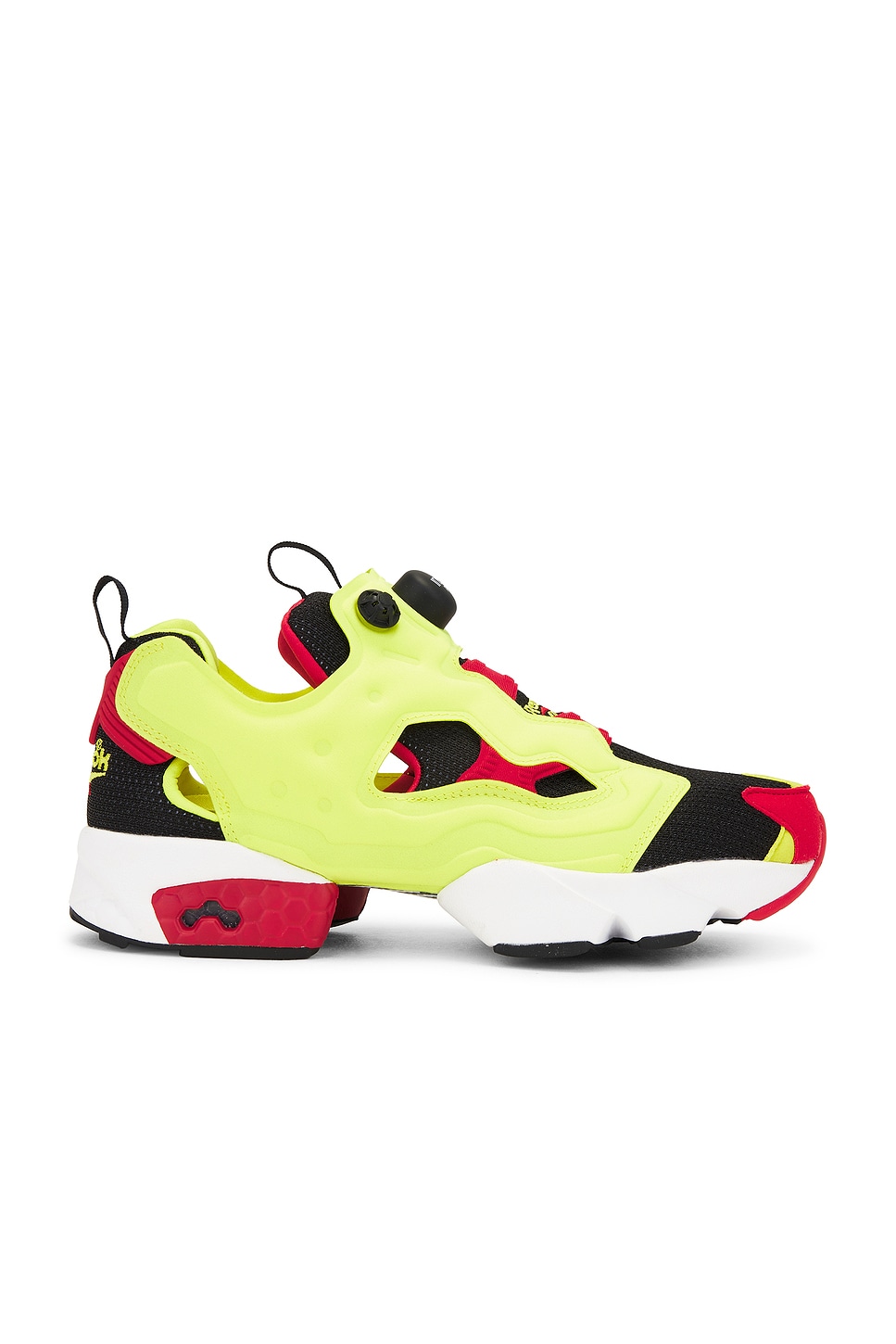 Image 1 of Reebok Istapump Fury 95 in Hyper Green & Red