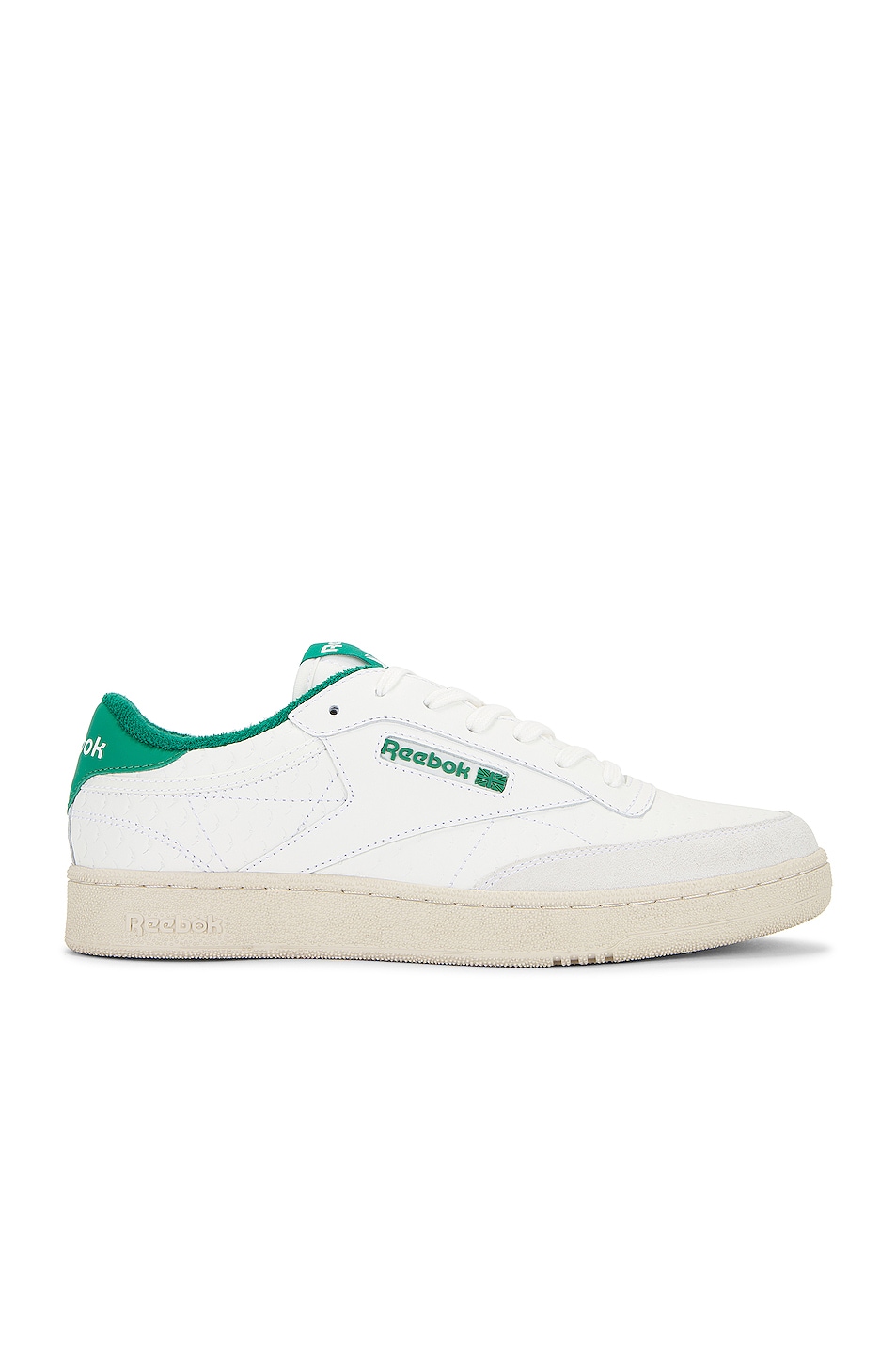 Image 1 of Reebok X NGG Club C Sneaker In White & Green in White & Green