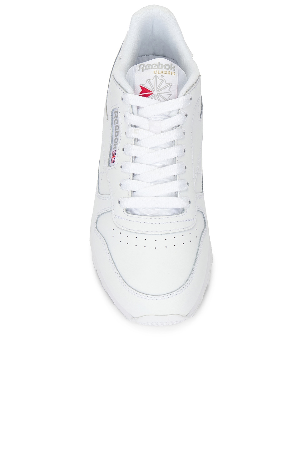Image 4 of Reebok Classic Leather Sneaker in White & Pugry3
