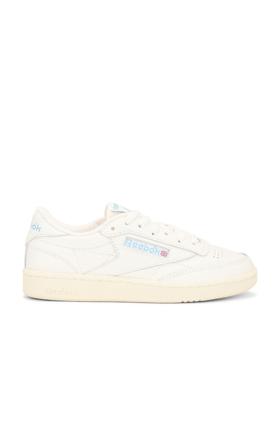 Image 1 of Reebok Club C 85 Vintage Sneaker in Chalk, Alabaster, & Essblu