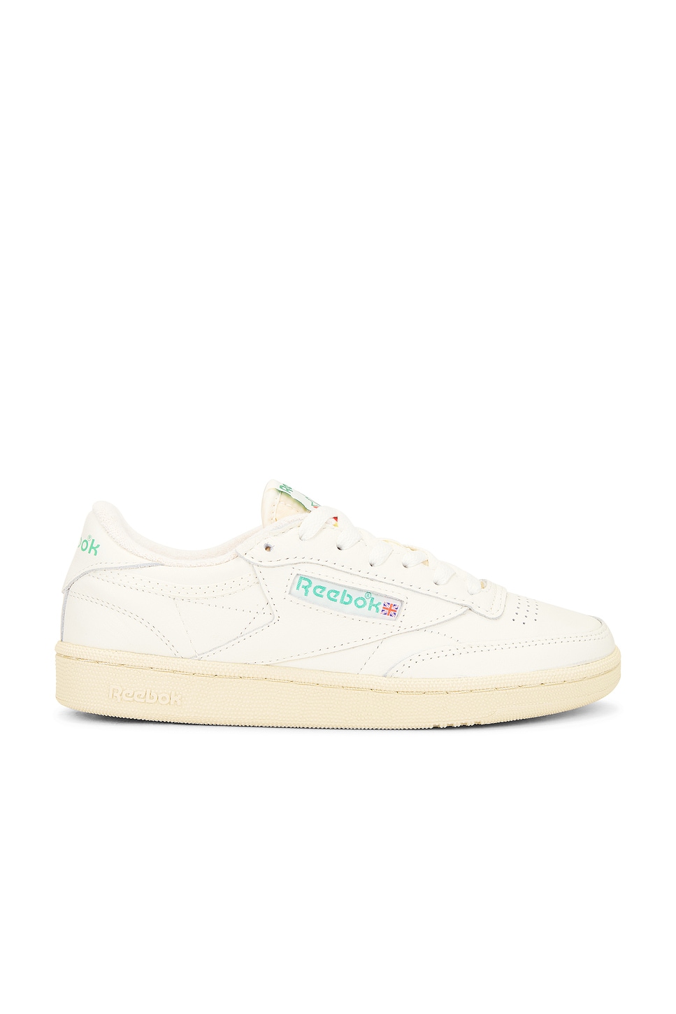 Image 1 of Reebok Club C 85 Vintage Top Sneaker in Chalk & Paper White