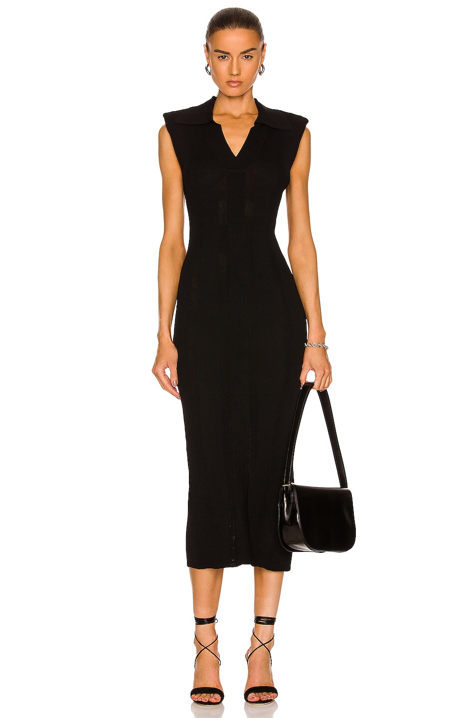 Image 1 of REMAIN Joy Sleeveless Knit Dress in Black
