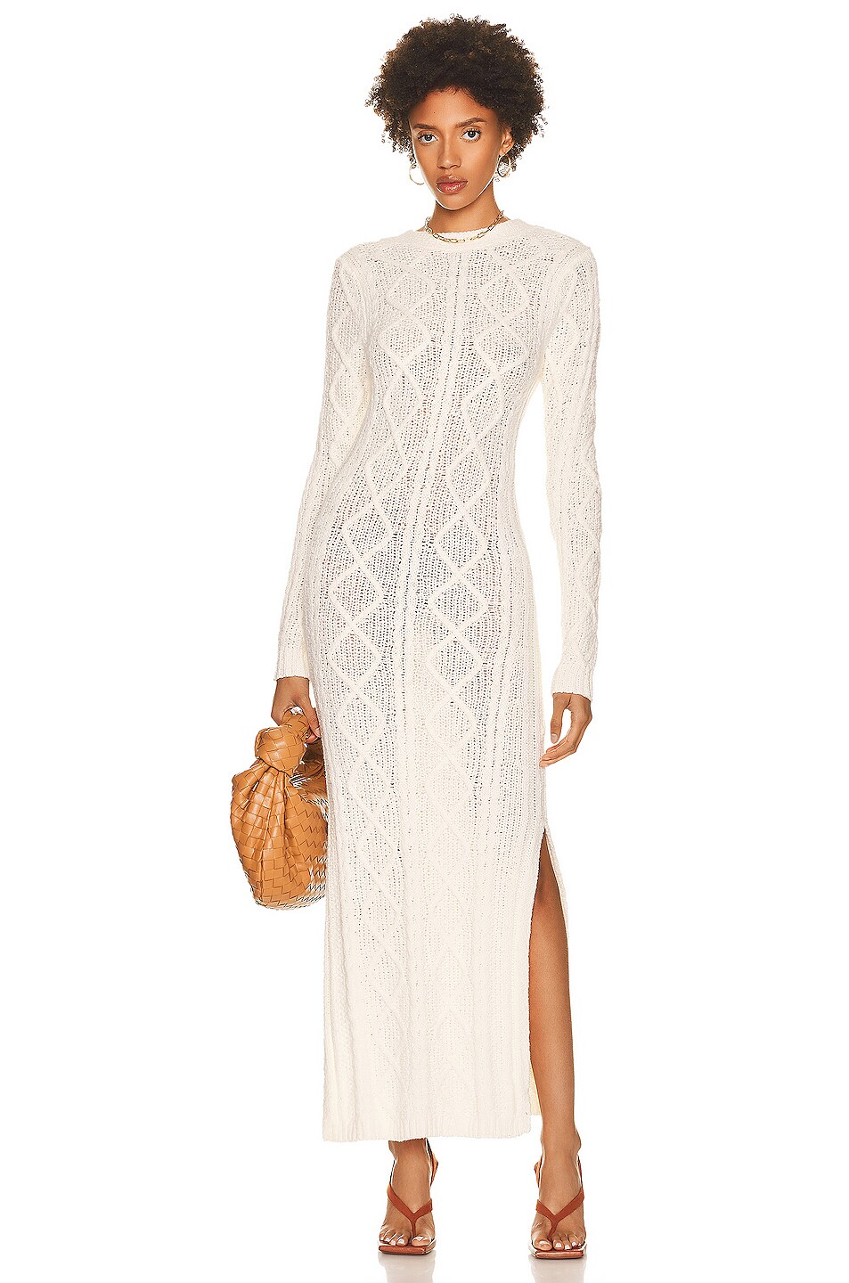 Image 1 of REMAIN Carmain Knit Dress in Pristine White