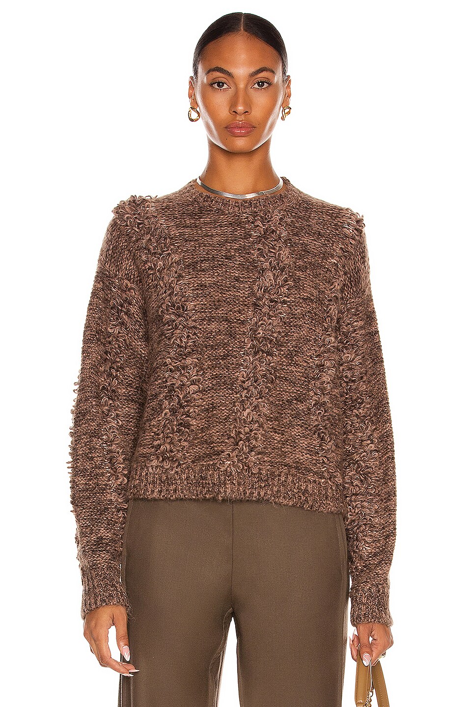Image 1 of REMAIN Demi Knit Sweater in Foxglove Combo