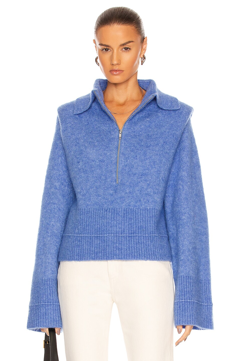 Image 1 of REMAIN Giana Sweater in Blue Bonnet