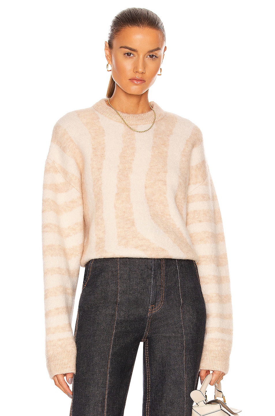 REMAIN Cami Knit Sweater in Pastel Parchment Combo | FWRD