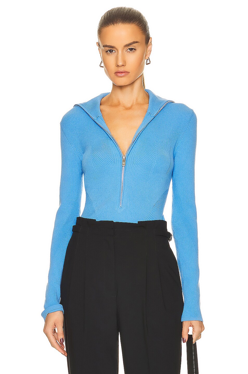 Image 1 of REMAIN Amelia Knit Sweater in Azure Blue