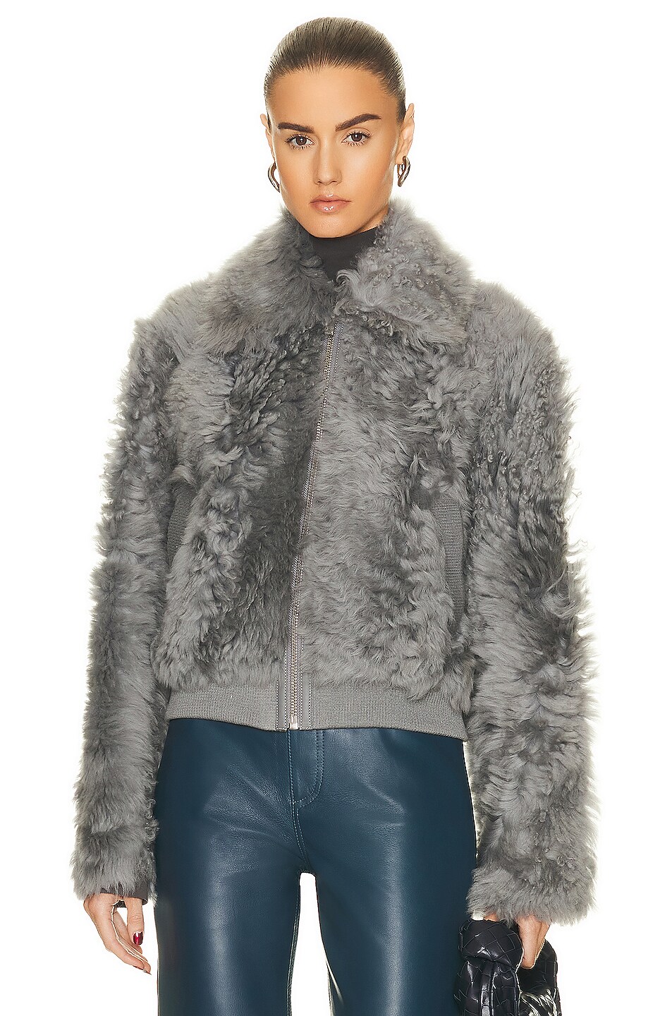 Image 1 of REMAIN Shokio Shearling Jacket in Vapor Blue