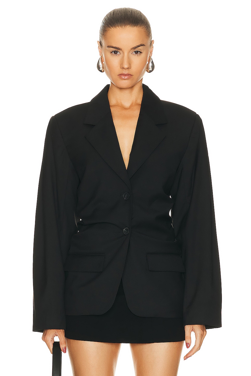 Image 1 of REMAIN Drapy Suiting Blazer in Black