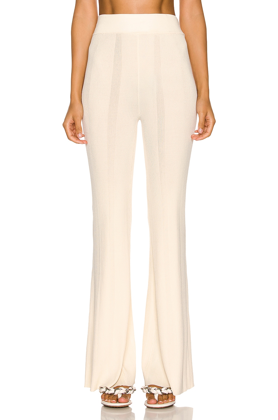 Image 1 of REMAIN Solaima Knit Pant in White Asparagus