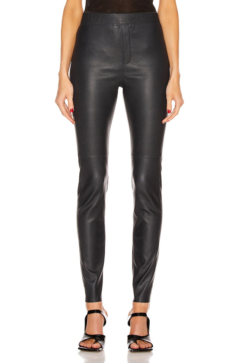 Image 1 of REMAIN Snipe Leather Legging in Blue Graphite