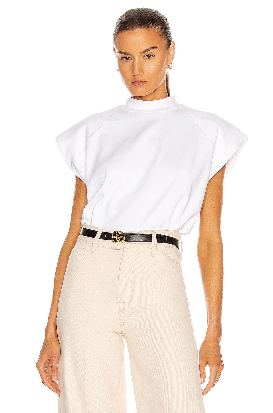 Image 1 of REMAIN Verona High Neck Top in Bright White
