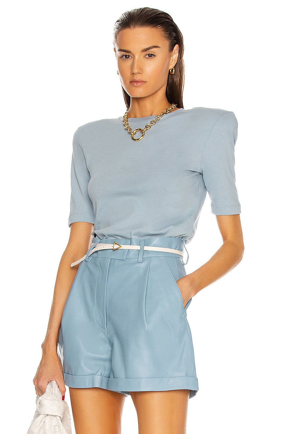 Image 1 of REMAIN Xenia O Neck Top in Ashley Blue