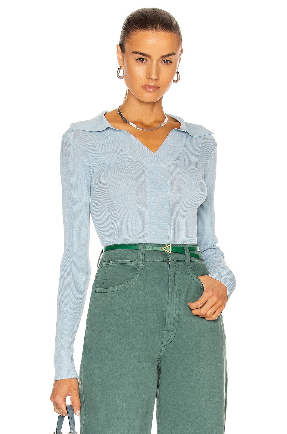 Image 1 of REMAIN Joy Long Sleeve Top in Ashley Blue
