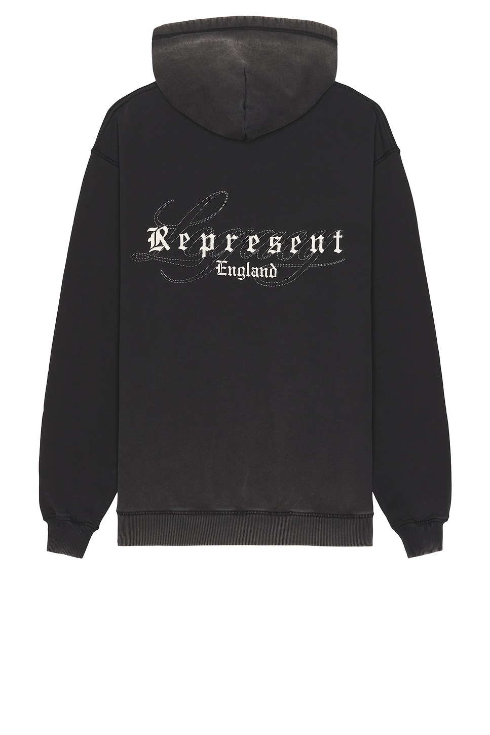 Image 1 of REPRESENT Legacy Overprint Hoodie in Vintage Black