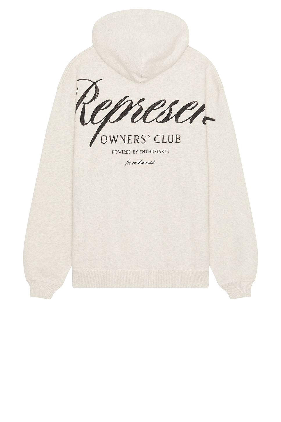 Image 1 of REPRESENT Owners Club Script Hoodie in Cream Marl
