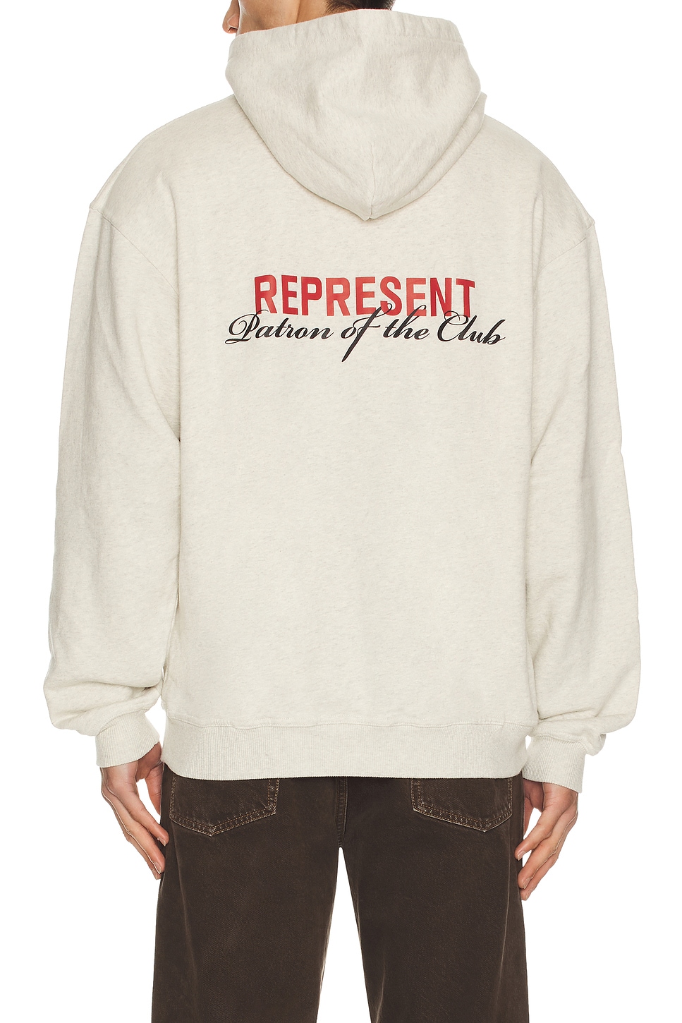 Image 1 of REPRESENT Patron Of The Club Hoodie in Cream Marl