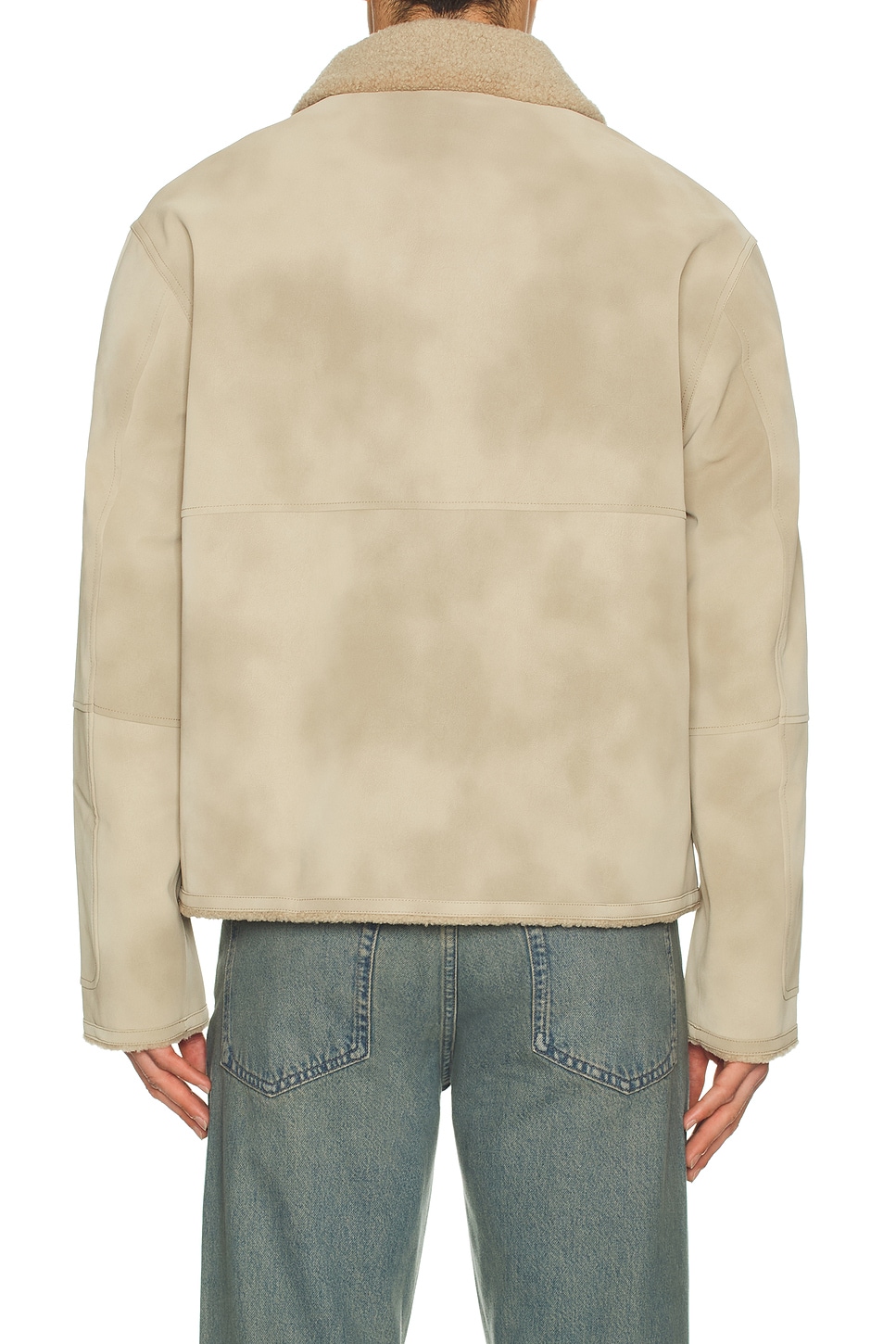 Represent Shearling Jacket In Brown