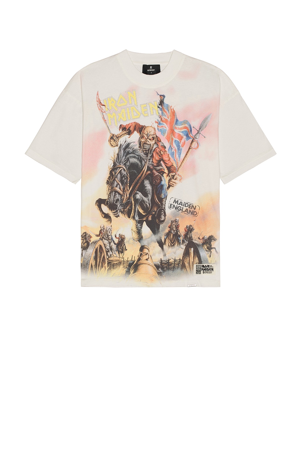 Image 1 of REPRESENT x Iron Maiden Steed Tee in Flat White