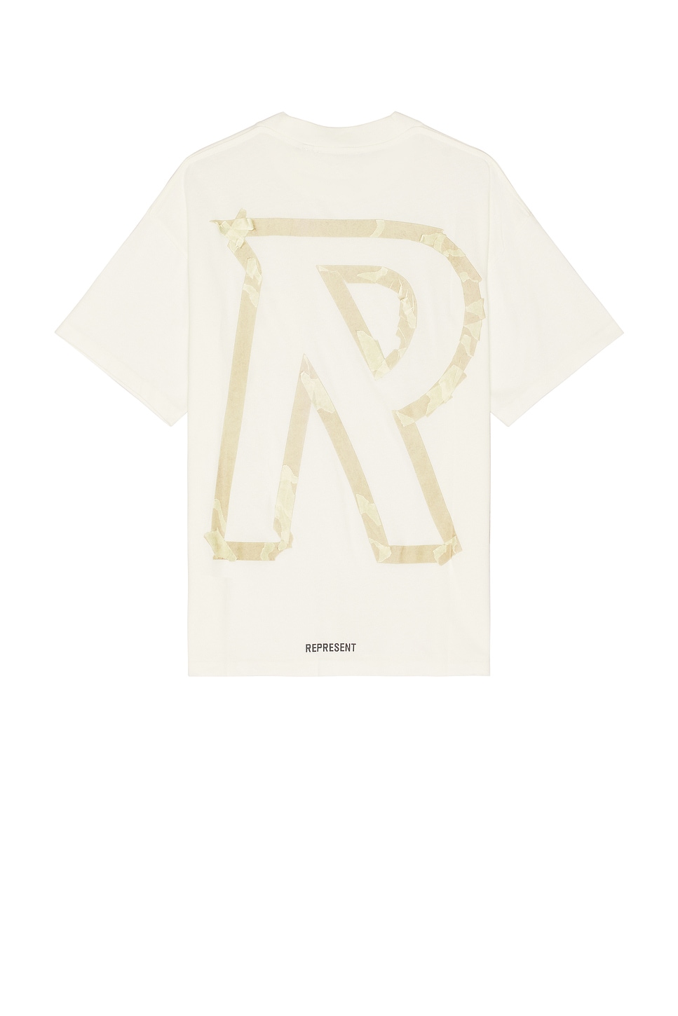 REPRESENT Masking Tape Initial T-Shirt in White