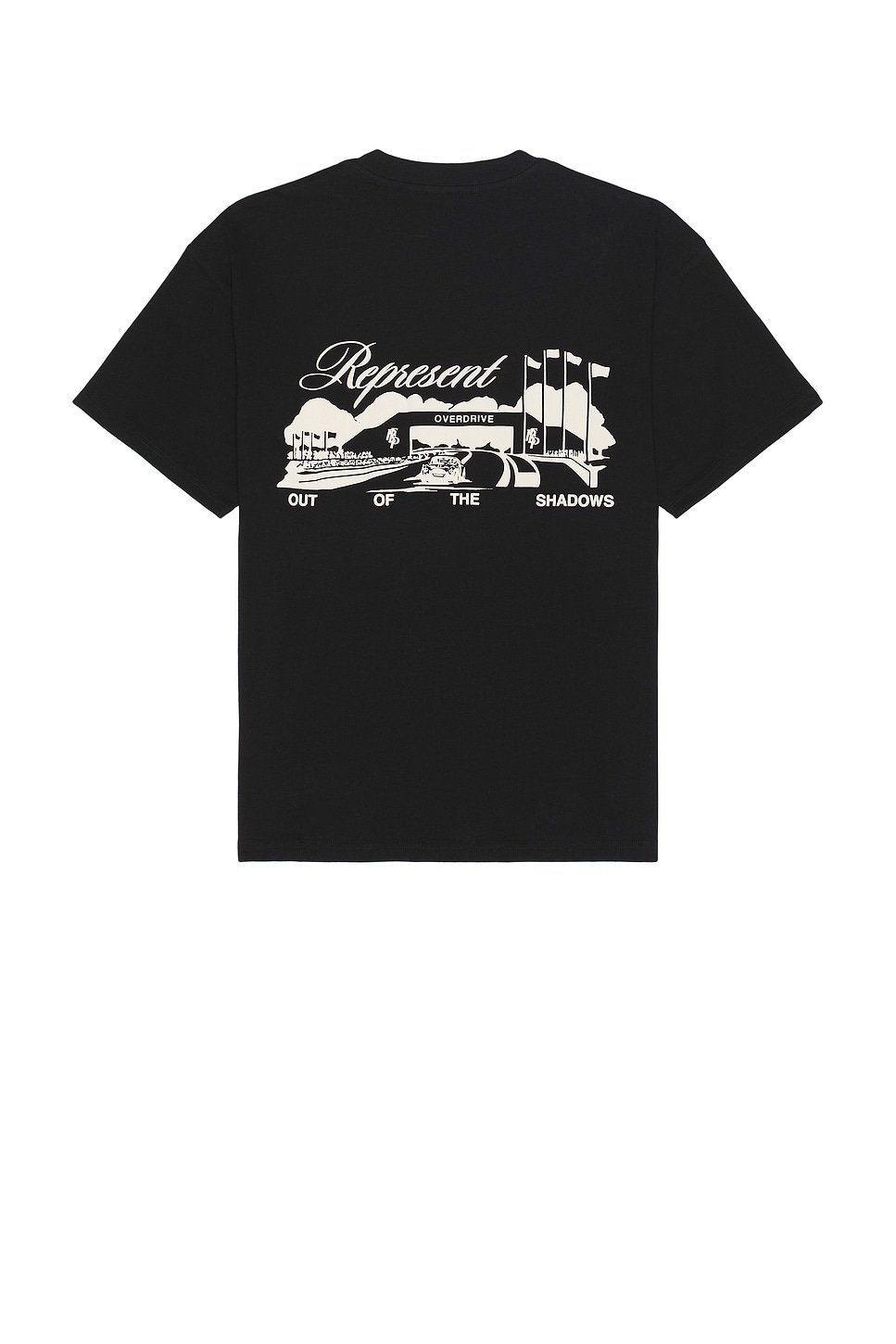 Image 1 of REPRESENT Race Way T-Shirt in Jet Black