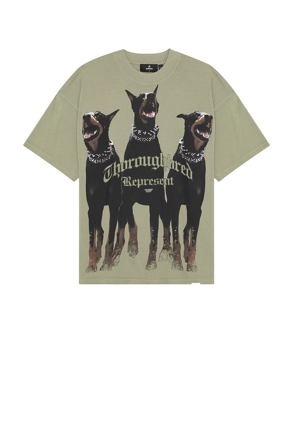 REPRESENT Thoroughbred T-Shirt in Olive