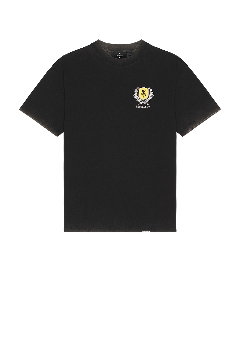 REPRESENT Crest Tee in Black
