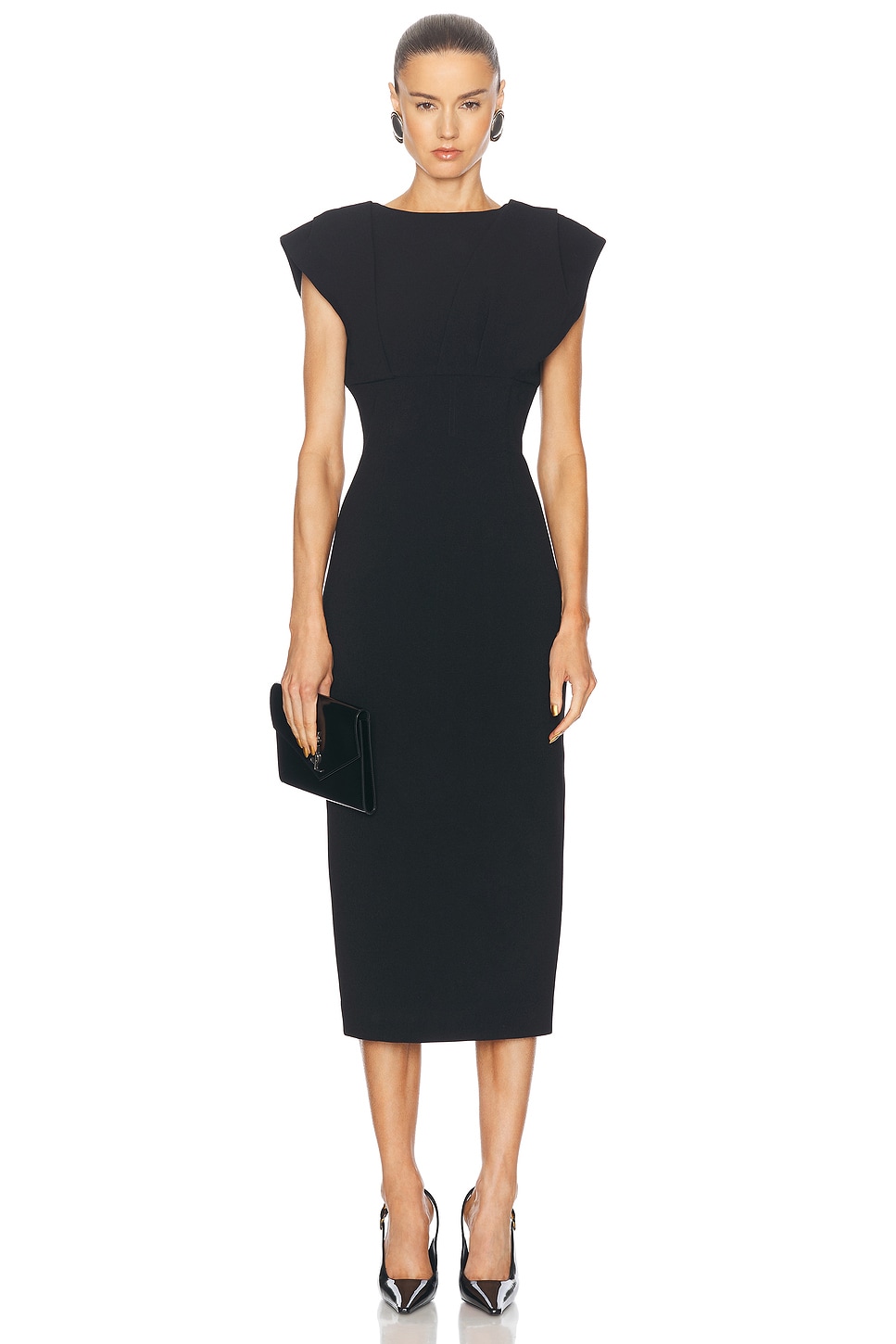 Shop Rachel Gilbert Maggie Dress In Black