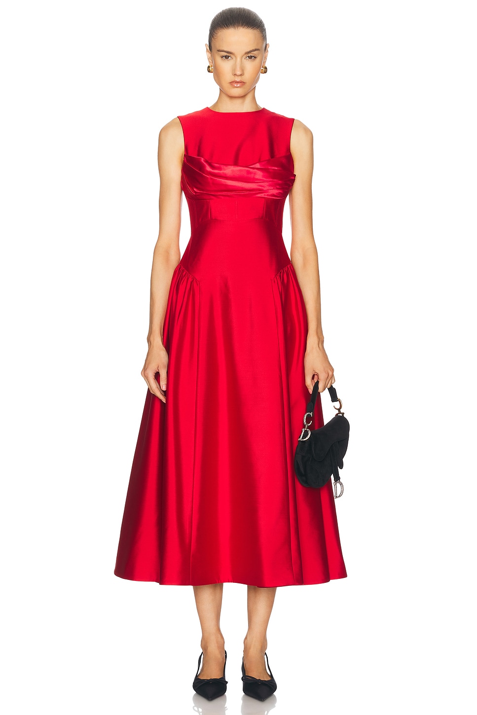 Image 1 of Rachel Gilbert Sawyer Dress in Red