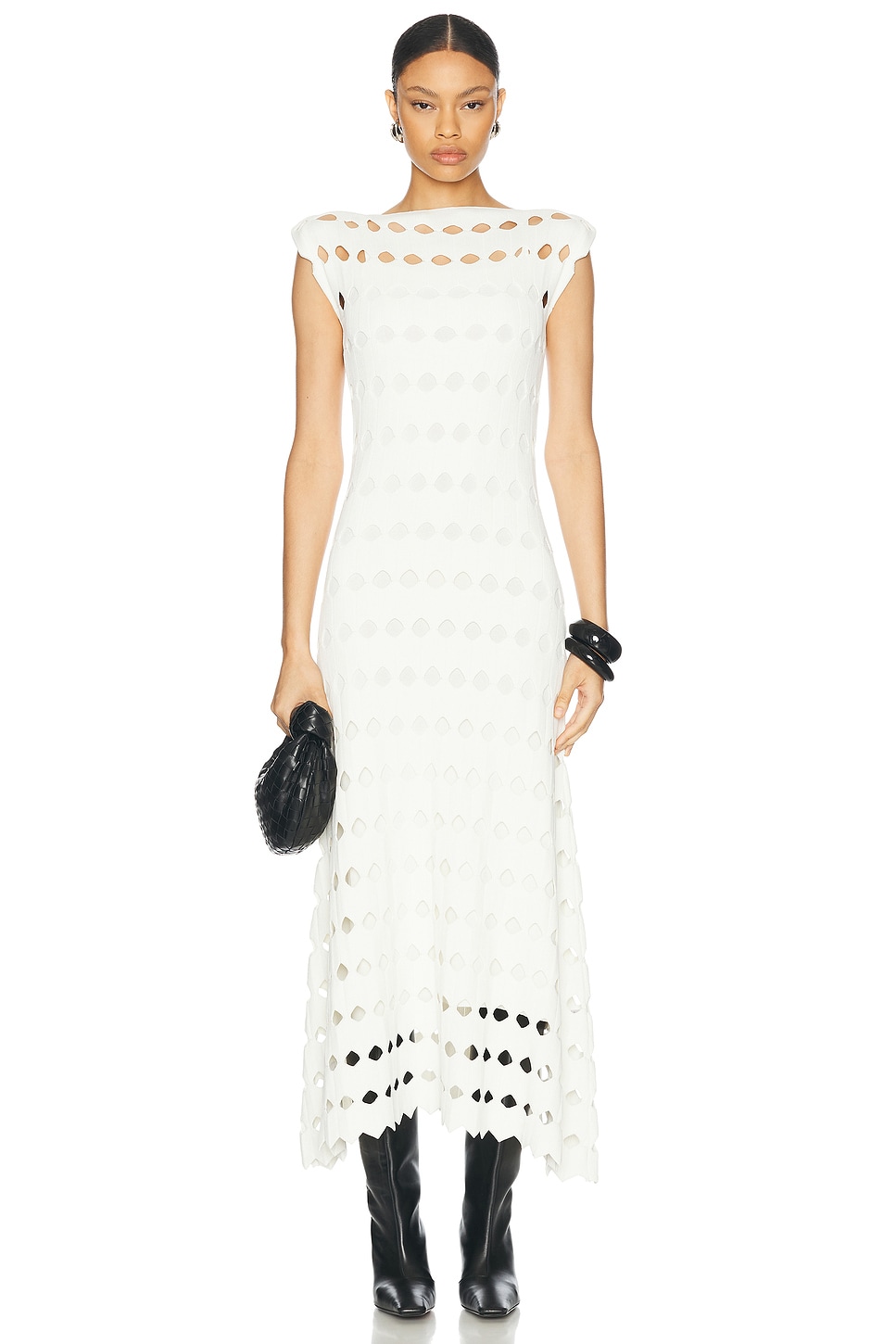 Shop Rachel Gilbert Quinlan Dress In Ivory