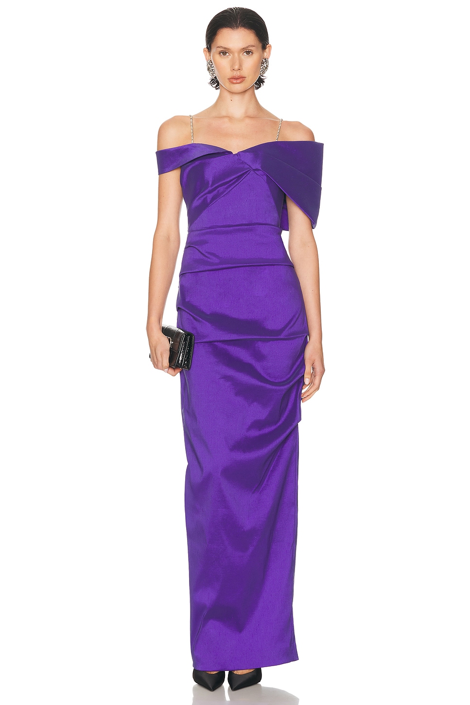 Image 1 of Rachel Gilbert Dahli Gown in Purple