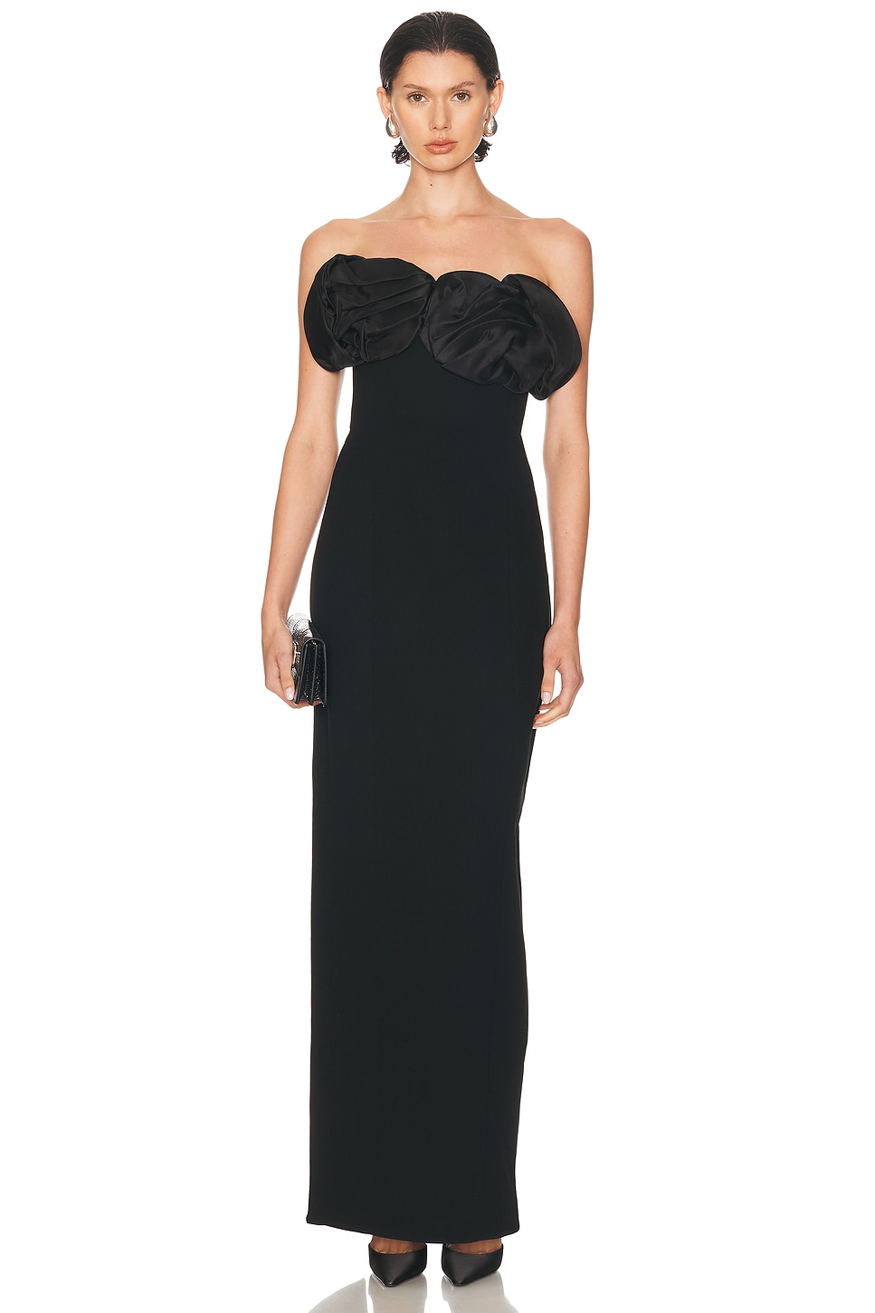Image 1 of Rachel Gilbert Levi Gown in Black