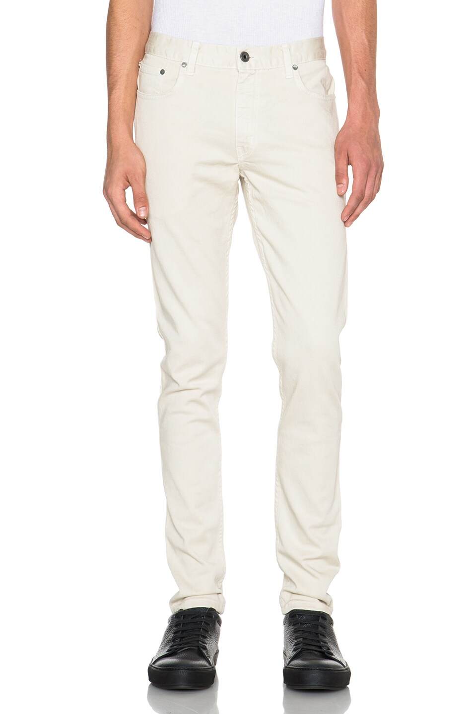 Image 1 of Robert Geller Type 1 Jeans in Off White