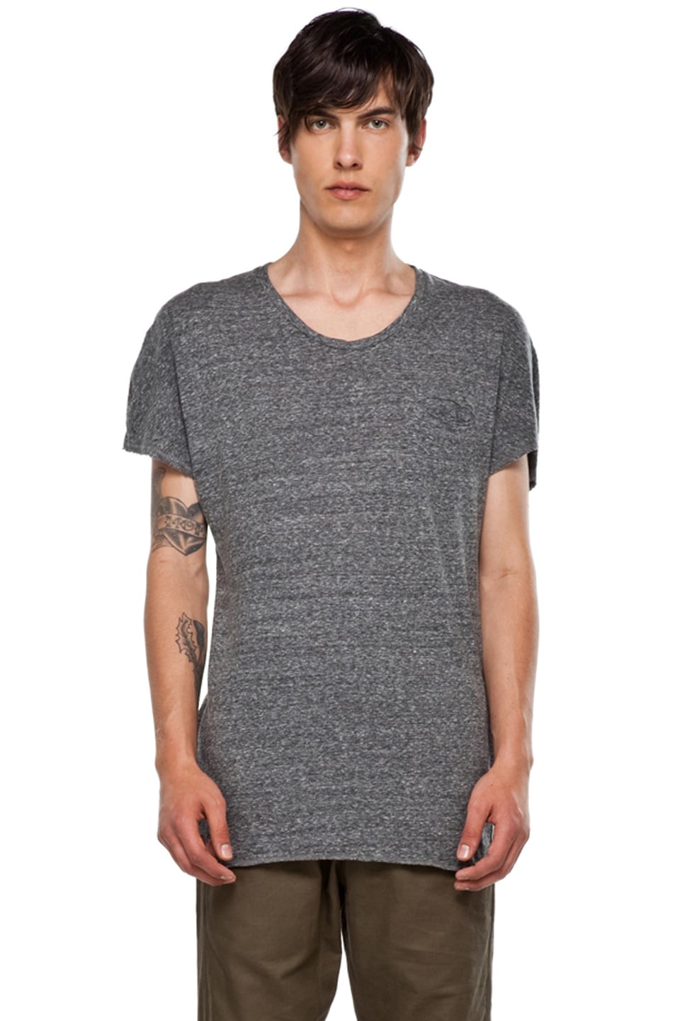 Image 1 of Robert Geller Ludwig Dock T Shirt in Grey