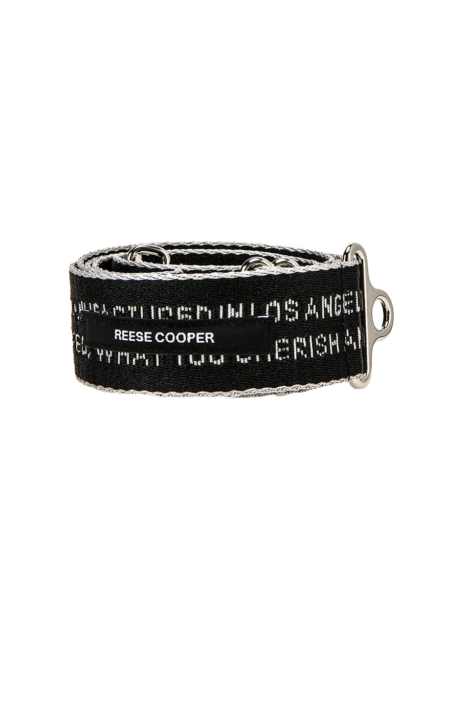Image 1 of Reese Cooper Care Label Strap Belt in Black