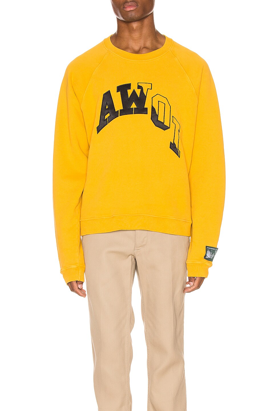 Image 1 of Reese Cooper Awoi Collegiate Sweatshirt in Yellow