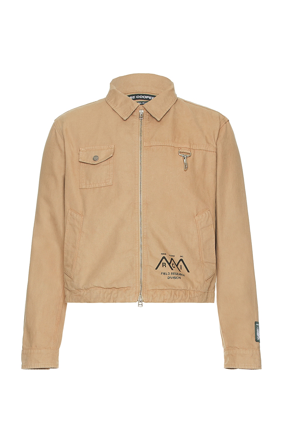 Image 1 of Reese Cooper Research Division Garment Dyed Work Jacket in Khaki