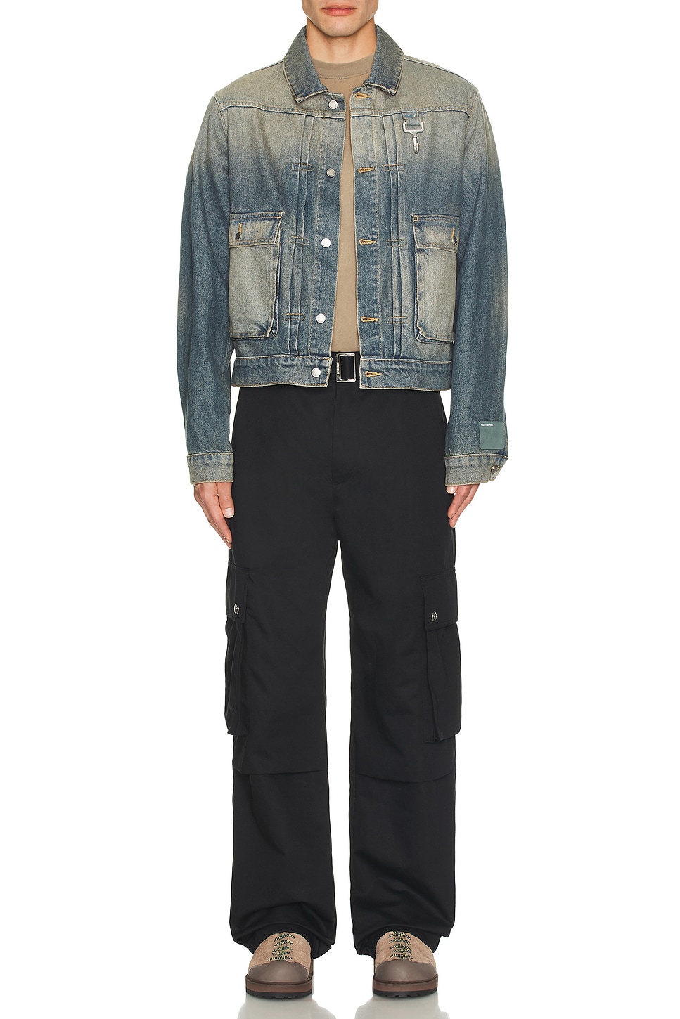 Image 1 of Reese Cooper Trucker Jacket In Washed Denim in Washed Denim