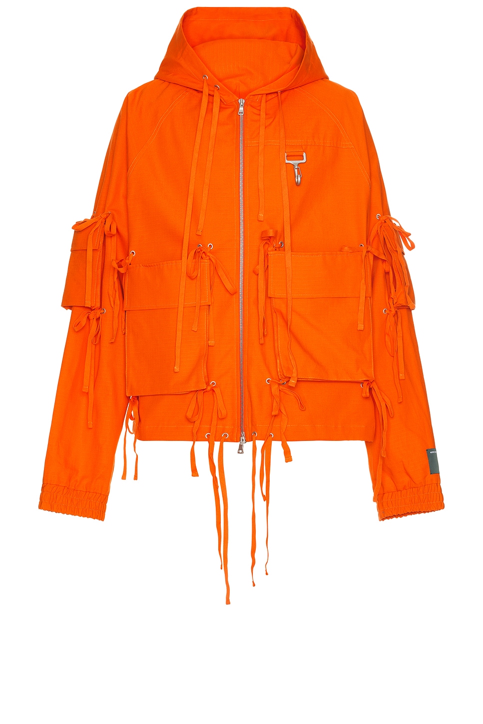 Image 1 of Reese Cooper Modular Pocket Hooded Jacket In Orange Ripstop in Orange