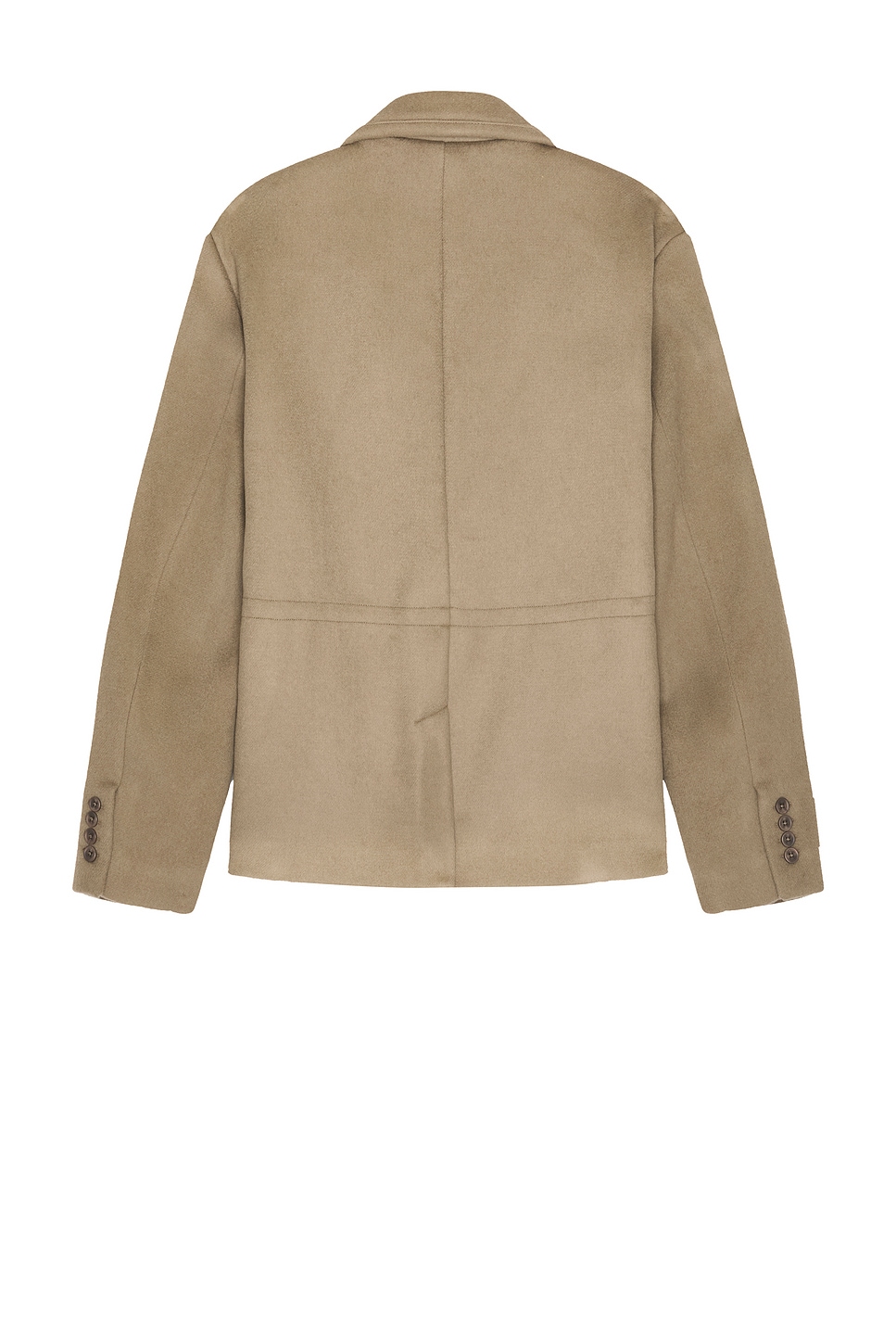 Reese Cooper Wool Double Breasted Blazer In Gray