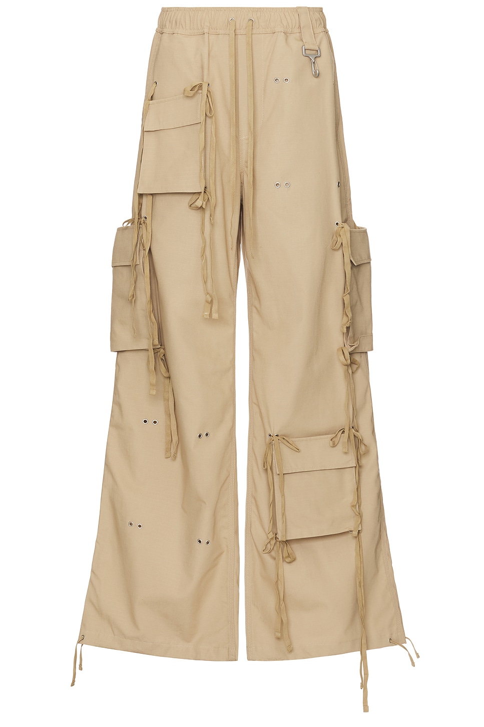 Modular Pocket Cargo Pant In Khaki Ripstop in Beige