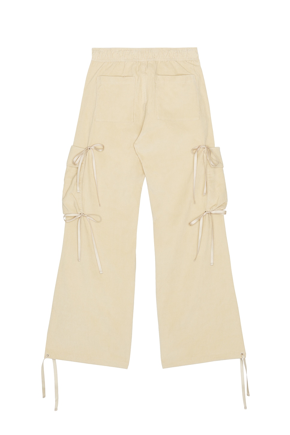 Reese Cooper Beige Corduroy Modular Pocket Cargo Pants In Brown