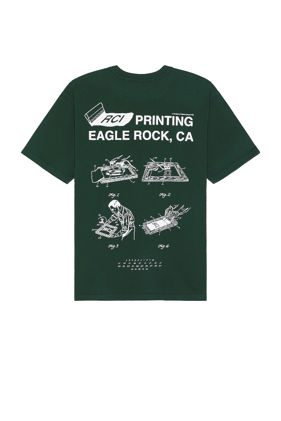 Rci Printing T-shirt in Dark Green