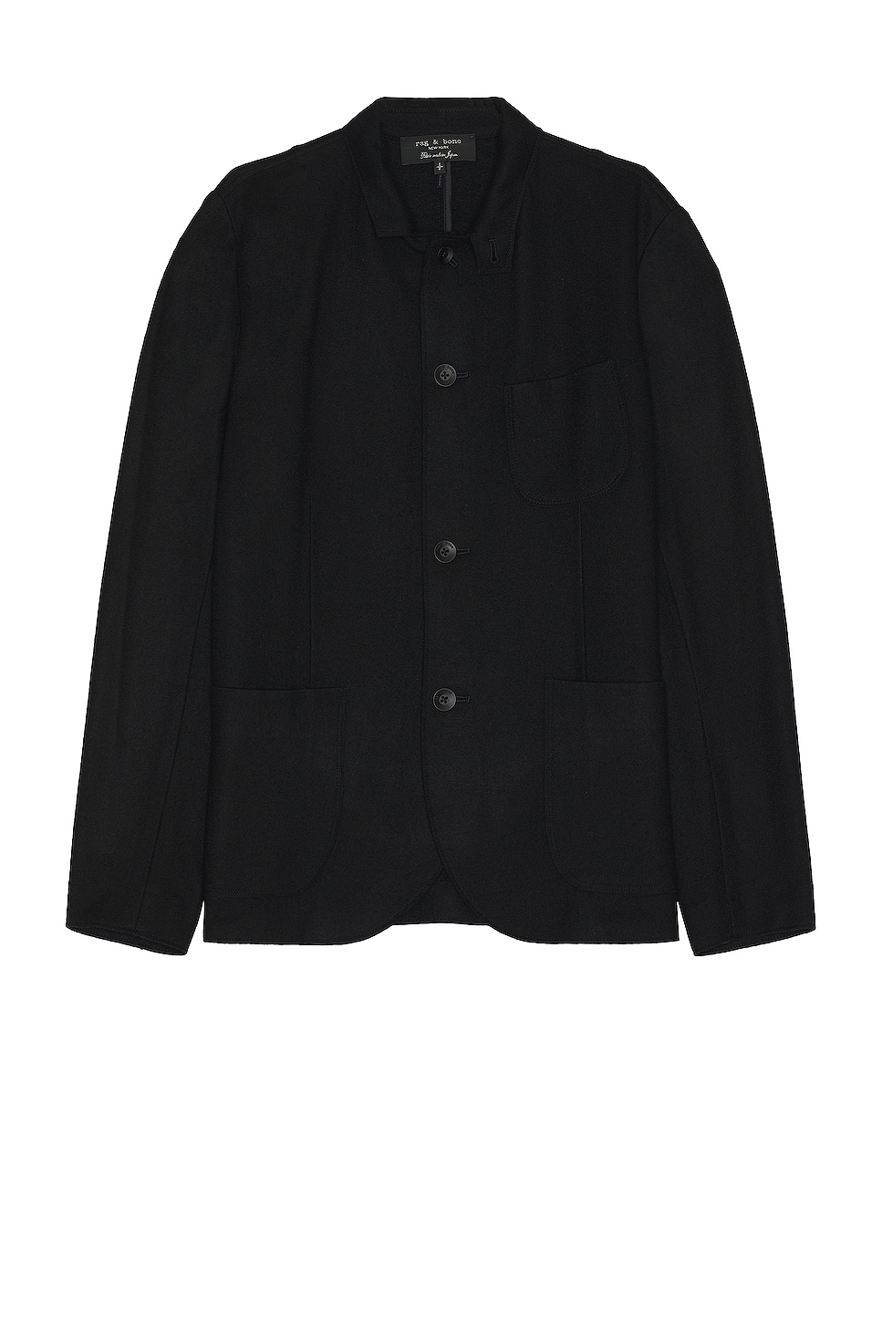 Image 1 of Rag & Bone Japanese Wool Prospect Cardigan in Black