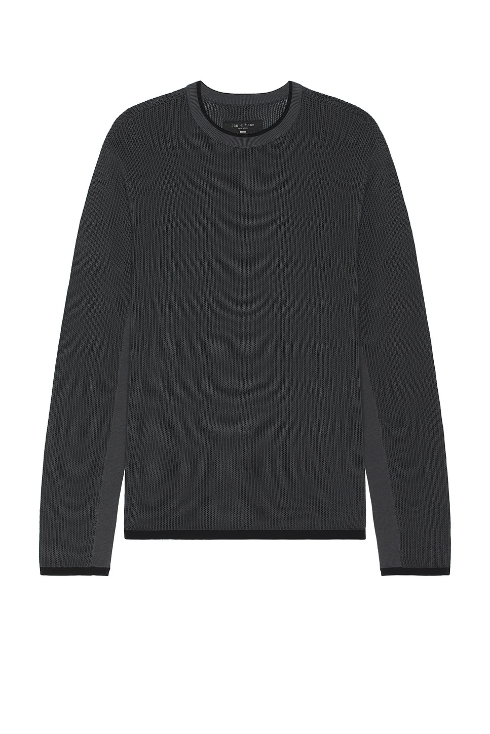 Image 1 of Rag & Bone Harvey Crew Sweater in Shark Blue