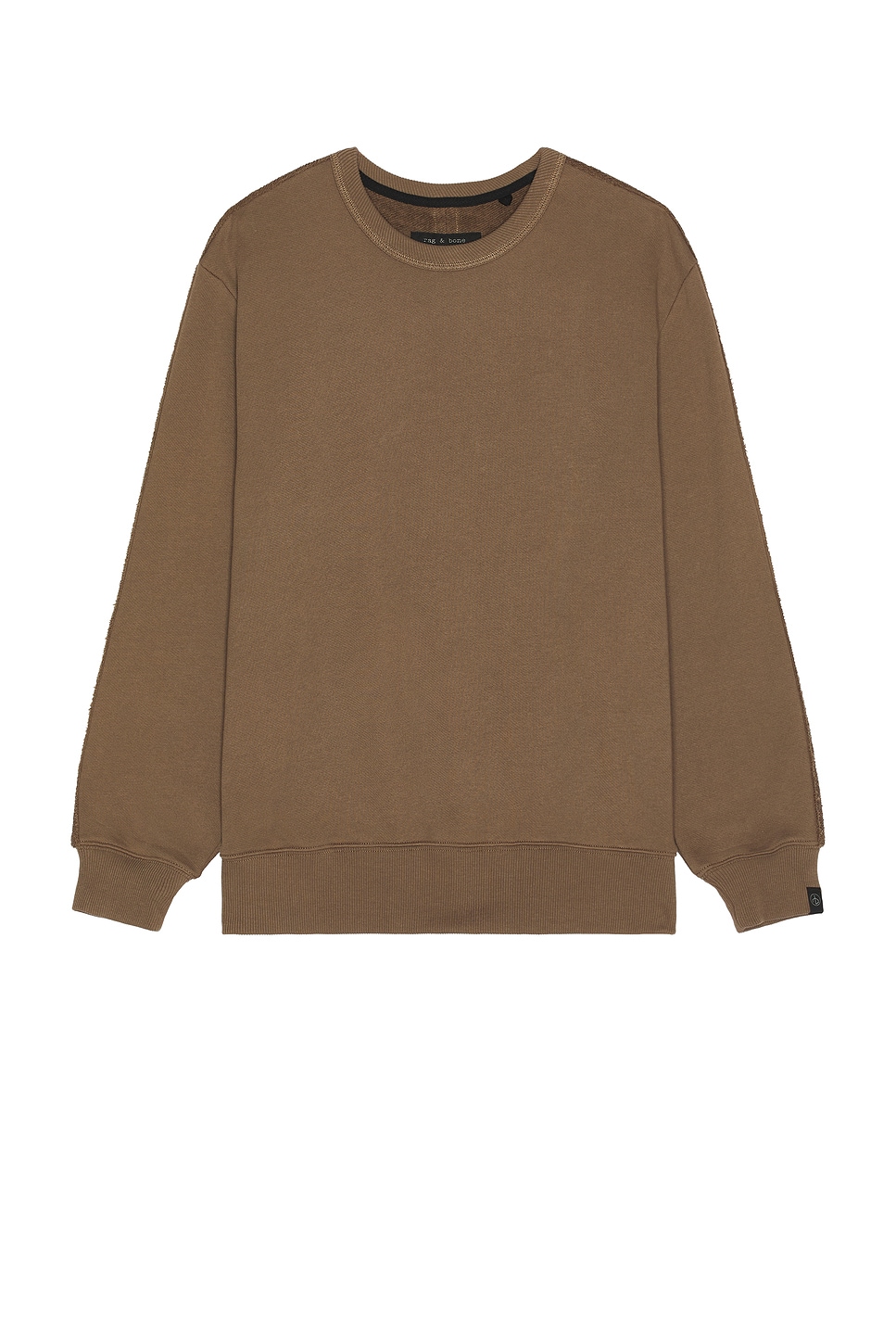 Image 1 of Rag & Bone Edge Crew Neck Sweater in Brown